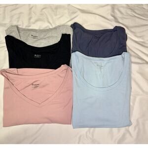 Women’s T-Shirt Bundle Lot 5 No Boundaries Size Large Casual Basic Tees